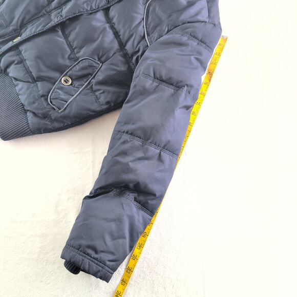 Brenntano Bomber Puffer Jacket Navy Women's Medium - Picture 9 of 9